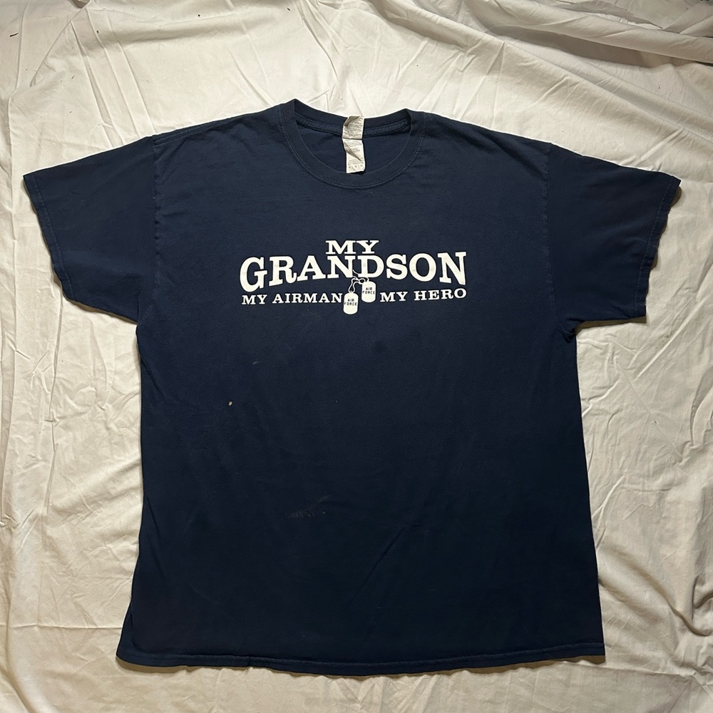 Air Force ✈️ My Grandson, My Airman, My Hero 💙 Late 90s Gildan Tag T-shirt XL